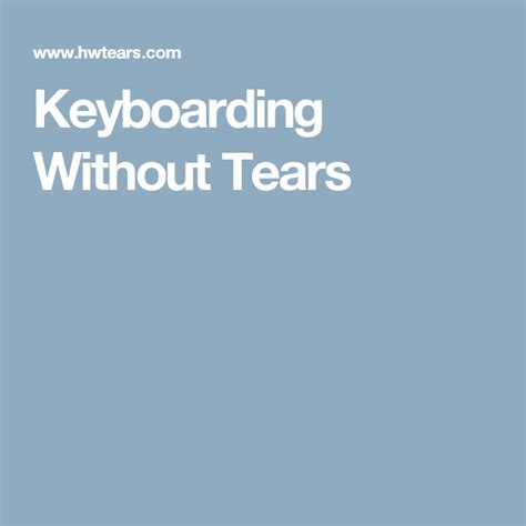 keyboarding  tears keyboarding  kids learn curriculum