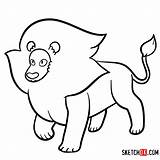 Steven Universe Lion Draw Sketchok Step sketch template