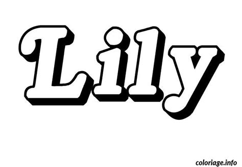 coloriage lily jecoloriecom