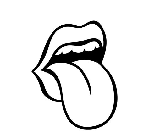 coloring pages  tongues  mouths print
