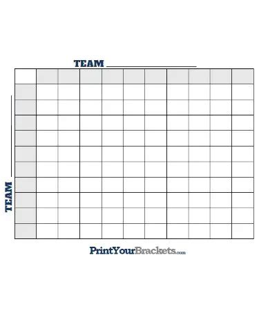football squares template    printable