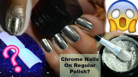 chrome powder  regular nail polish review  sparkle  nailzfashionista