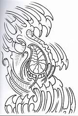 Biomech Outline Vikingtattoo Halfsleeve Tattoo Designs Deviantart Template sketch template
