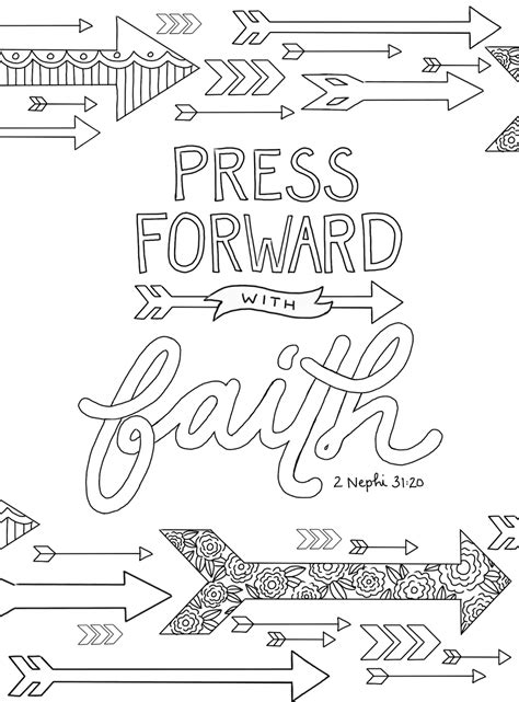 squeeze  press   faith coloring page
