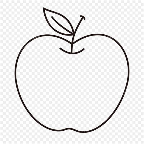 apple clipart black  white simple  apple stick figure apple