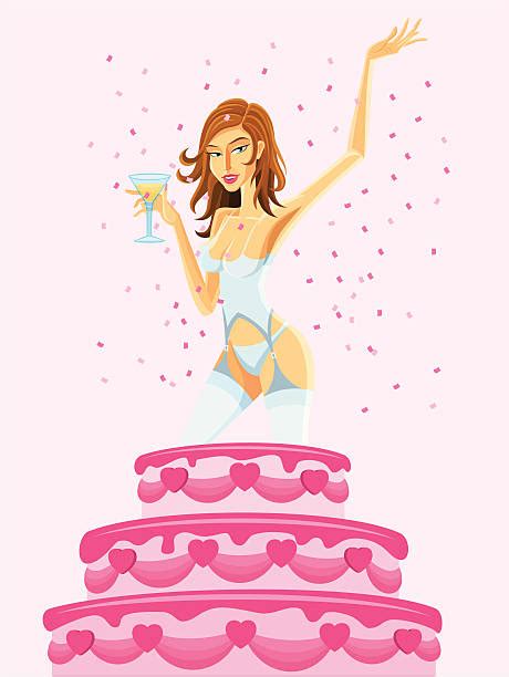 Best Happy Birthday Sexy Girls Illustrations Royalty Free Vector