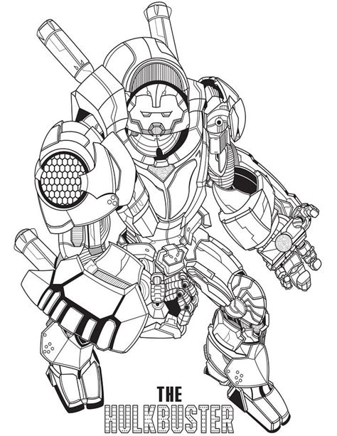 hulkbuster coloring pages  printable coloring pages  kids hulk