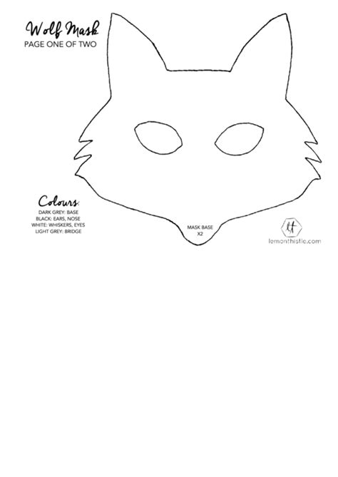 top wolf mask templates      format