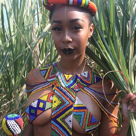 minnie dlamini shows off her sexy body in zulu attire jozi gist