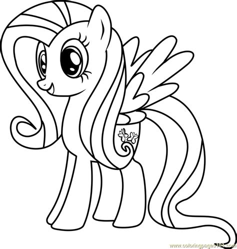fluttershy coloring page  kids    pony friendship