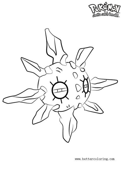 pokemon coloring pages solrock  printable coloring pages