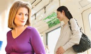 why won t women give me a seat on the bus at eight months pregnant