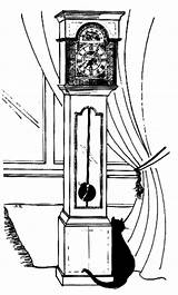 Grandfather Pendulum Beside Colorluna sketch template