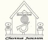Stitchery Chestnut Junction Primitives sketch template