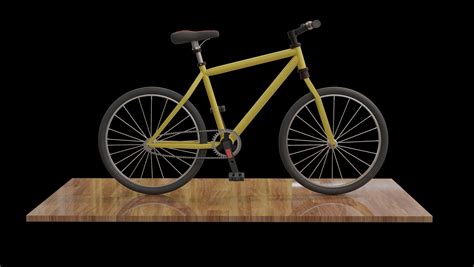 cycle bicycle  wooden board   model cgtrader