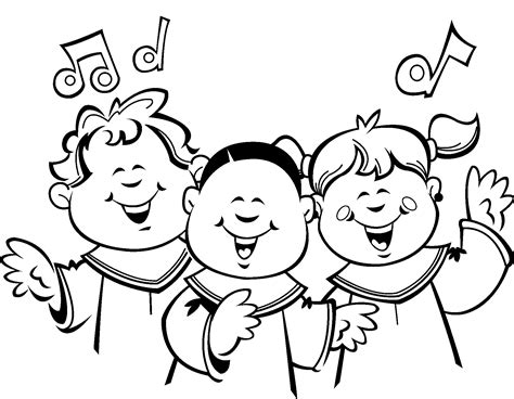 choir coloring pages