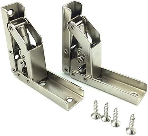 pcs stainless steel  degree folding shelf hinge bracketfolding hinge support combination