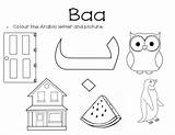 Arabic Colouring Baa Pdf Link Click Grade sketch template