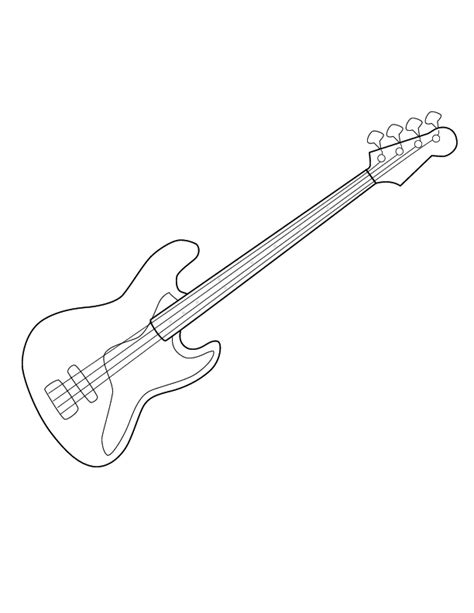 guitar coloring pages  coloring pages  kids coloring pages