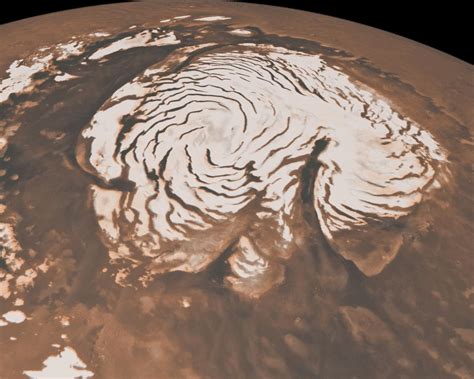 space images northern ice cap  mars