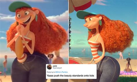 disney is criticized for giving female characters unrealistic body