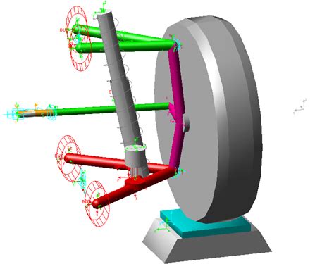 double wishbone front suspension  scientific diagram
