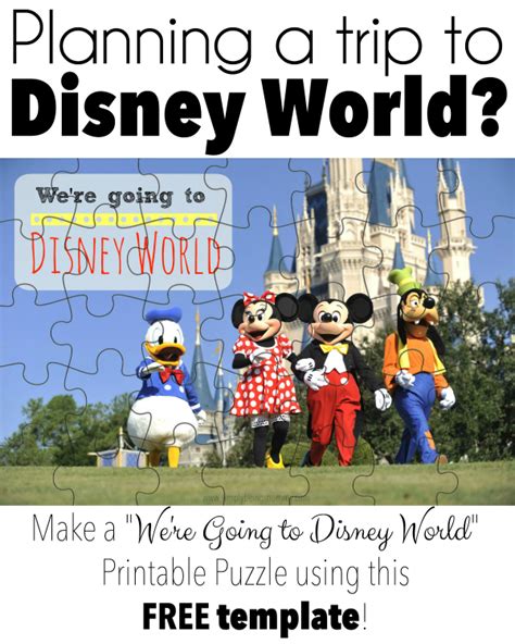 disney world printable puzzle simply  mommy