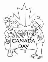 Coloring Pages Canada Kids Memorable Couple Making Sign Netart Color sketch template