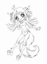 Coloring Pages Fox Aphmau Girl Sureya Deviantart Drawing Girls Chibi Anime Late Manga Coloriage Model Cute Colouring Printable Color Drawings sketch template