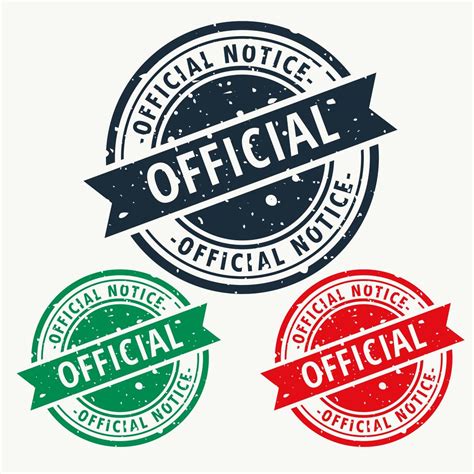 official notice stamp   vector art stock graphics images