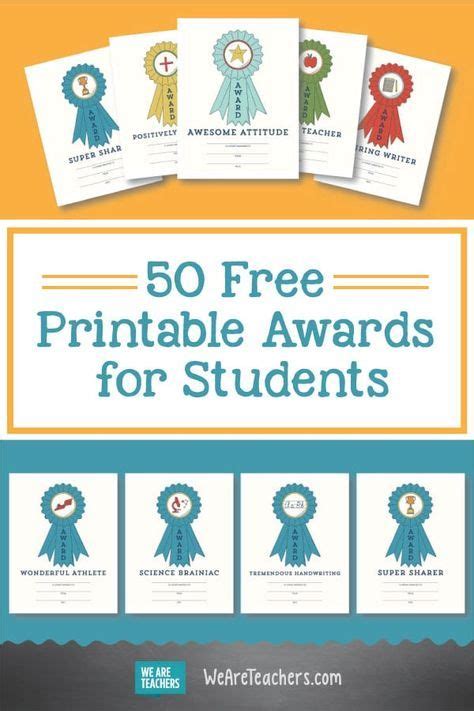 printable awards  students classroom awards certificates