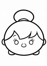 Tsum Coloring Pages Disney sketch template