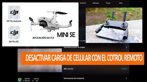 desactivar carga del celular  el control remoto drone dji mini se youtube