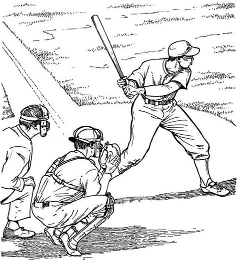 printable baseball coloring pages