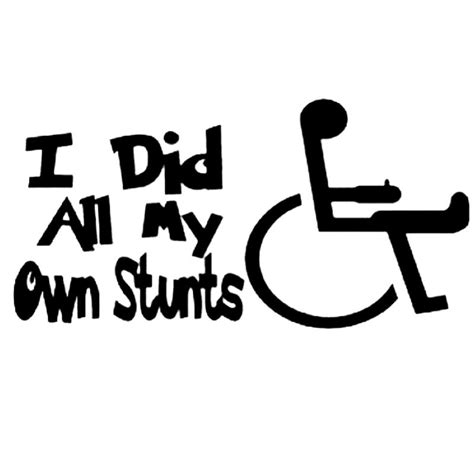 buy 15 2cm 7 6cm i did all my own stunts wheelchair