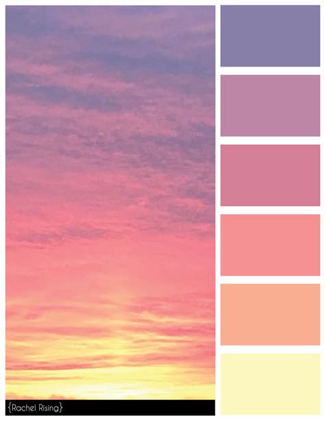 color scheme sunset colors palette  sunset color palette ideas