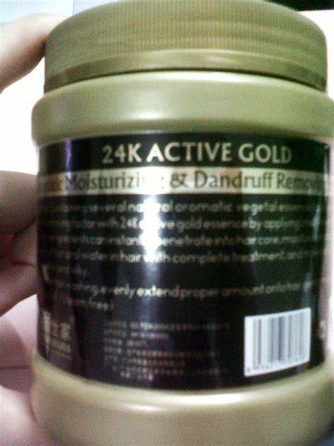 review  active gold hair mask