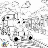 Coloring Thomas Train Pages Tank Engine Drawing Steam Kids Outline Color Printable Emily Drawings Island Percy Railway Print Sodor Colouring sketch template