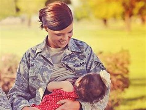 Breastfeeding Moms In Uniform Photos Spur Debate Cbs News