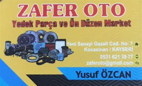 kayseri zafer oto orjinal yedek parca kayseri yeni sanayi kayseri yeni sanayi