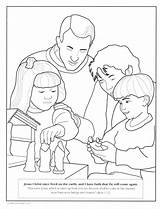 Lds Coloring Pages Primary Nativity Others Serving Children Christmas Murrayandmathews Lesson Christ Family Print Book Clean Living Happy Bible Jesus sketch template