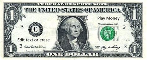 printable fake dollar bills  printable templates