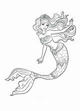 Sirene Merman Colorat H2o Plansa Planse Copii Adventures Trident sketch template