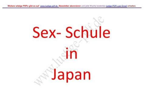 Sex In Japan Sex Schule FÃ¼r Frauen Pdf Lustige Pdf De