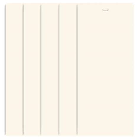dalix pvc vertical blind replacement slats curved smooth ivory  length  pack pricepulse
