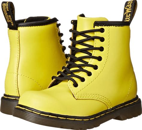 dr martens kids collection brooklee toddler wild yellow softy  zapposcom  shipping