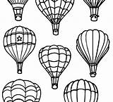 Pages Balloon Coloring Air Getcolorings sketch template