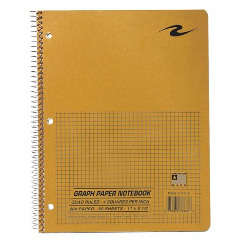 roaring spring graph notebook    white paper  sheets