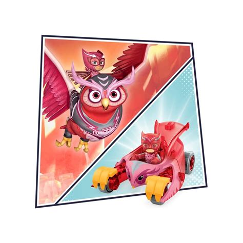 hasbro pj masks animal power owl glider preschool toy owlette car