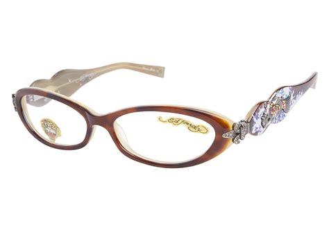 Ed Hardy Blonde Eho 709 Womens Designer Eyeglasses Ebay